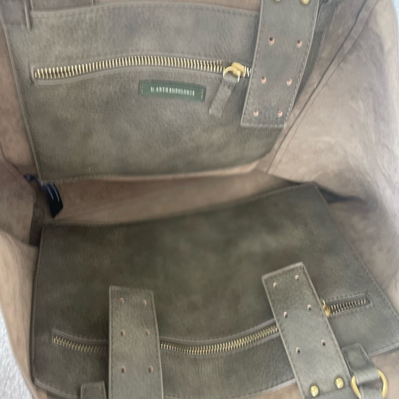 Anthropologie Large Shoulder Bag with Knot Details - Picture 7 of 10